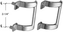 2-1/4" Chrome Shower Door Pull Handle - Package