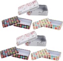 Gadpiparty 6pcs Metal Storage Boxes Lids Pantry Storage Bins Lids for Cookies Tea Jars Decorative Tin Containers