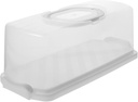 Handheld Cake Containers Lids Bread Boxes Plastic Portable Storage for Snacks Cakes