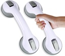 Grab Bars for Bathtubs and Showers, 2-Pack 12″ Shower Handle Removable Shower Grab Bars for Seniors Elderly, Heavy Duty Bathroom Safety Strong Suction Grab Grip for Shower, No Drilling Waterproof Grey