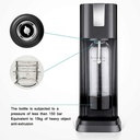 Sparkling Water and Soda Maker, CO2 Cylinder,Homemade Carbonated Beverage Machine for Coffee Shop Restaurant Office - （not included CO2）