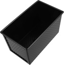 Corrugated Loaf Pan Lid Non-Stick Carbon Steel Bread Mold for Baking Small Toast Box Cover for Home Baking and Kitchen Use