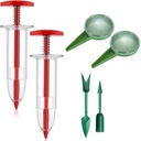 Generic 6 PCS Upgraded Mini Sowing Seed Dispenser Manual Syringe Seeder Sower Set Spreader Handheld Seed Fertilizing Planter Gardening Tool, geaa