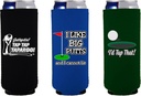 Funny Golf Putting Slim Can Coolie Designs 3 Pack