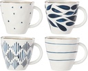 Lenox Blue Bay 4-Piece Dessert Mug Set, 2.75 LB
