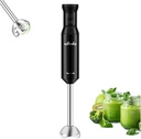 Handheld Blender, Electric Immersion Blender with Turbo, 500W Stick Mixer for Smoothies, Soup, Baby Food - Stainless Steel Blades, Easy Clean
