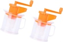 GLEAVI 2PCS Manual Soybean Milk Juicer Multi Purpose Fruit and Soy Squeezer Household Kitchen Tool Easy to Clean