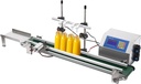 4-Head Automatic Liquid Filling Machine, 10-500ml Bottle Filler Machine with Conveyor Belt, 150W Mini Automatic Production Line, Diaphragm Pump Digital Control for White Wine, Beverages, Thin Liquids