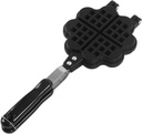 Semme Heart Waffle Maker, Mini Waffle Maker Aluminum Alloy Flower Shape Double Sided Cute with Uniform Heating for Homemade Delicious