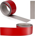 10 Ft Vinyl Floor Transition Strip 3 Wide Flat Self Adhesive Cover Strips Threshold Cover Flooring Gap Trim Laminate Floor Transition Strip for Threshold and Doorway, Wood Grain Design (Grey)
