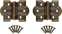 Antique Brass Butterfly Hinge | Pack of 2 | Cabinet, Cupboard Door, Box Furniture Hardware | UA-261-HAB (1)