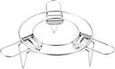 Steaming Rack, Stainless Steel Steaming Tray Stand, Foldable Steamer Rack with High Legs, Multi Function Cooking Steam Rack, Waterproof Heat Insulating Steaming Trivet for Kitchen