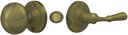 Deltana SDL980U5 Storm Door Latch; Round; Tubular Lock; Antique Brass Finish