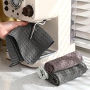 8 Pcs Espresso Machine Cleaning Accessories with 6 Coffee Towels Barista Microfiber Cloths 2 Cleaning Brush Grinder Tool with Spoon Coffee Bar Essentials for Steam Wands Countertops