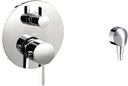 hansgrohe Ecostat Modern 2-Handle Thermostatic Trim and Round Wall Outlet