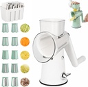 5 in 1 Food Chopper, 5 in 1 Rotary Cheese Grater Vegetable Slicer, Multifunctional Vegetable Cutter & Slicer