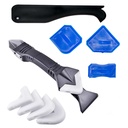 3'te 1 Silikon Caulking Tools(7.00 Steelhead), Sealant Biting Tool Grout Boat, Reuse ve 5 Silikon Pads, Great Tools for Kitchen Bathroom Pencere, Lavabo Ortak