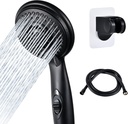 High Pressure RV Shower Head w/Hose - 5-Spray RV Shower Head Kit Replacement w/ON/OFF Pause, Interior Shower Head for RVs, Campers, Fifth Wheels, Motor Homes, Travel Trailers, Boats, Matte Black