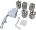 Manual Hand Grain Mill Kitchen Flour Mill Hand Crank Corn Grinder with Table Clamp Removable Stainless Steel for Nuts Flour Corn and Wheat Type 1 Multi Functional Design Easy (Type 2)