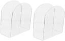 2pcs Acrylic Napkin Holder Freestanding Cocktail Napkin Dispenser for Kitchen Bar Restaurant Decor Transparent Paper Case for Organized Dining Space