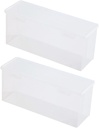 BESTOYARD 2pcs Transparent Refrigerator Storage Box Holder for Kitchen Efficient Organizer for Fruit Dumplings and Bread