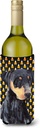 Caroline's Treasures SC9148LITERK Doberman Natural Ears Candy Corn Halloween Portrait Wine Bottle Hugger Bottle Cooler Sleeve Hugger Machine Washable Collapsible Insulator Beverage Insulated Holder