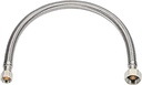 EZ-Fluid Plumbing 30" x 1/2" Fip x 3/8" Comp S.S Braided Flexible Water Hoses Connectors,Faucet Supply Line,Faucet Water Supply Hose Connector Lines For Bathroom,Kitchen,Outdoor Sink Faucets(1)