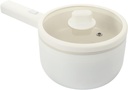 Multifunctional Electric Skillet Heating Pot Non-stick Hot Pot Cooker Lid for Noodles Soup and Stews Compact Design for Home and Dorm Use