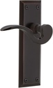 Nostalgic Warehouse New York Plate Passage Manor Lever in Timeless Bronze