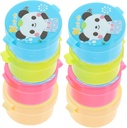 2 Sets Mini Sauce Boxes Portable Soy Sauce Containers for Kitchen and Outdoor Use Compact Leakproof Dressing Containers for Lunch Boxes Picnic Bbq Camping