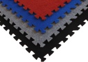 Square Brands - Interlocking Foam Floor Carpet Tiles - 24" x 24" x 3/8" Blue - Square Carpet Rug Tiles with Padding for Bedroom, Classroom - Soft Tiles EVA Foam Play Mat for Baby