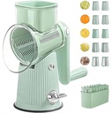 Roarrave 5 In 1 Food Chopper, Ultimate Kitchen Ally 5 In 1 Food Chopper with 10pcs Stainless Blades (Green)