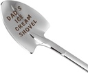 Dad Gifts - Gifts for dad from Daughter Stocking Stuffers for men dad Ice Cream Spoon Scoop for Ice Cream Lovers, Christmas Gifts Funny Engraved Stainless Steel Shovel