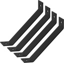 4 Pcs 7-1/8" x 1-1/2" Heavy Duty Inside Mount 45-Degree Angle Bracket Strap Brace, 11 Gauge