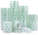 BOMEI PACK 48Rolls Crystal Clear Tape Refills for Dispenser, Bulk Office Transparent Tape for Home and School, 1/2Inch x 1000 inch