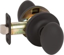 Delaney Callan Hardware Carlyle Passage Door Knob, Fits Doors 1-3/8 to 1-3/4 in. Thick, Matte Black – Reversible Left/Right-Handed Hallway, Closet Door Knob with Latch – Easy to Install