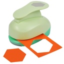 UCEC 2.75 Inch Hexagon Paper Punch for Scrapbooking and Card Making – Heavy Duty Craft Punch for 80 lb Cardstock – Large Geometric Punch with Ergonomic Handle and Safety Lock
