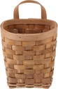 Woven Storage Baskets Wood Woven Flower Basket with Single Handle Woven Hanging Storage Basket Decorative Wall Basket Organizer for Farmhouse Wall Decor Coffee Hanging Wall Vegetable Baskets