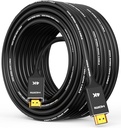 Capshi 4K Long HDMI Cable 50ft/15M, in-Wall CL3 Rated HDMI Cable 2.0 Support (HDR10 8/10bit 18Gbps HDCP2.2 ARC) High Speed HD Shielded Cord Compatible for TV, Laptop, PC, HDTV