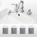 Water Filter for Bathroom Sink 1080 Rotating Swivel Faucet Extender Water Purifier for Sink Remove Chlorine, Taste (Carbon Fiber Filter Replacements(4pcs))