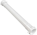 Highcraft Plastic Double End Extension Tube 1-1/2" x 16" White Extension Tube for Kitchen Sink and Bathroom Sink Tubular Drain Applications