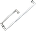 Push and Pull Glass Door Handle, Shower Door Handle Replacement Sets for Bathroom Door Knobs, Grab Bar (Size : 225mm+