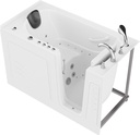 ANZZI Walk?In Bathtub, 30" x 60", Right?Drain, Air & Whirlpool Massage Jets, ADA Compliant, Quick?Fill Faucet, Aromatherapy, LED Light, Safety Bars, Handheld Shower | AMZ3060WIRWD