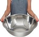 WHYSKO® Large Mixing Bowls, Set of 3 Stainless Steel 16 Quart Bowls for Restaurants, Food Service, Caterers and Home Kitchen Use, Rust Proof Bowls Great for Meal Prep, Baking, Serving, Food Storage