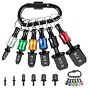 12PCS Swage Tool HVAC Repairing Set with Bit Holders, Air Conditioner Copper Tube Expander Swaging Tool Drill Bit Copper Pipe Swage, 1/4'', 3/8'',1/2'',5/8'',3/4'',7/8'' Bits Set (12PCS)