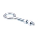 Prime-Line 9066972 Eye Bolts with Nuts, 1/2 In.-13 x 6 In., Zinc Plated Steel, (10 Pack)