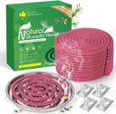 Extra Strong Mosquito Repellent Coils, 24 Pack Large Outdoor Coils Insect Repellent DEET Free, 6-Hour Protection Covers 12ft, Safe & Effective for Yard, Patio, Camping, Garden, Deck & BBQ Areas