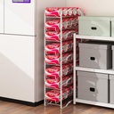 GILLAS 2 Pack Soda Can Organizer Rack for Pantry, Stackable Beverage Soda Can Storage Dispenser Holder for Refrigerator, Cabinet, White