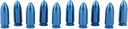 A-ZOOM 9MM Luger Snap Cap, Blue, 10PK