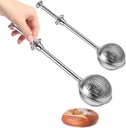 Giantree 2 Pcs Powdered Sugar Flour, Powdered Sugar Shaker Duster, Flour Dispenser Shaker with 18/8 Stainless Steel Fine Mesh Dispenser Sugars and Spring Operated Handle for Sugar and Spices
